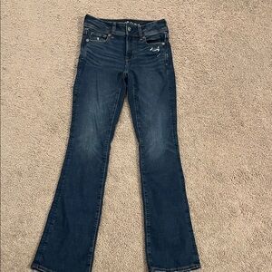 American Eagle Outfitters Dark Indigo Flare Jeans